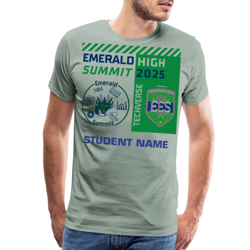 Customizable Techverse TShirt - steel green