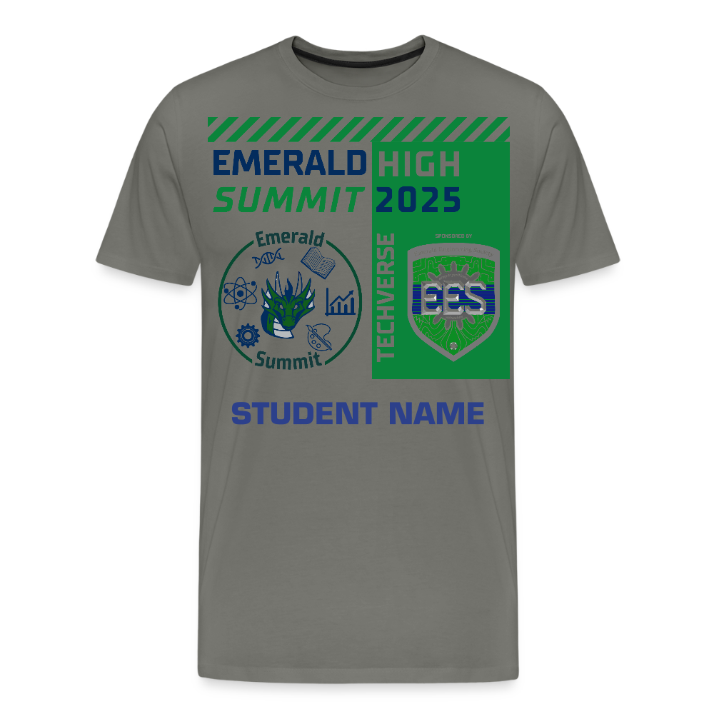 Customizable Techverse TShirt - asphalt gray