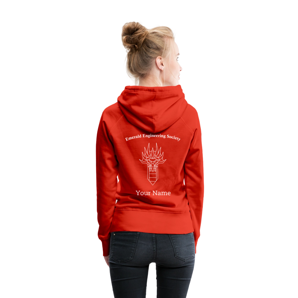 EES Ladies Cut Hoodie - red