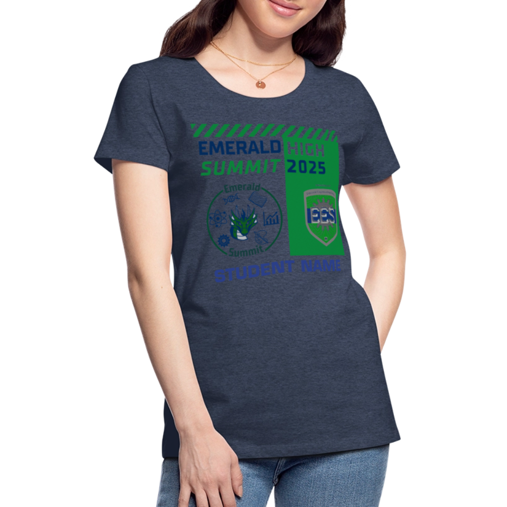 Customizable Ladie's Cut Summit t Shirt - heather blue