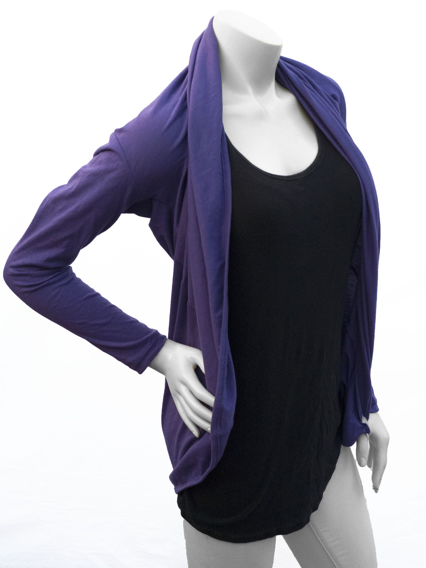 Jersey Knit Cardimom - Black