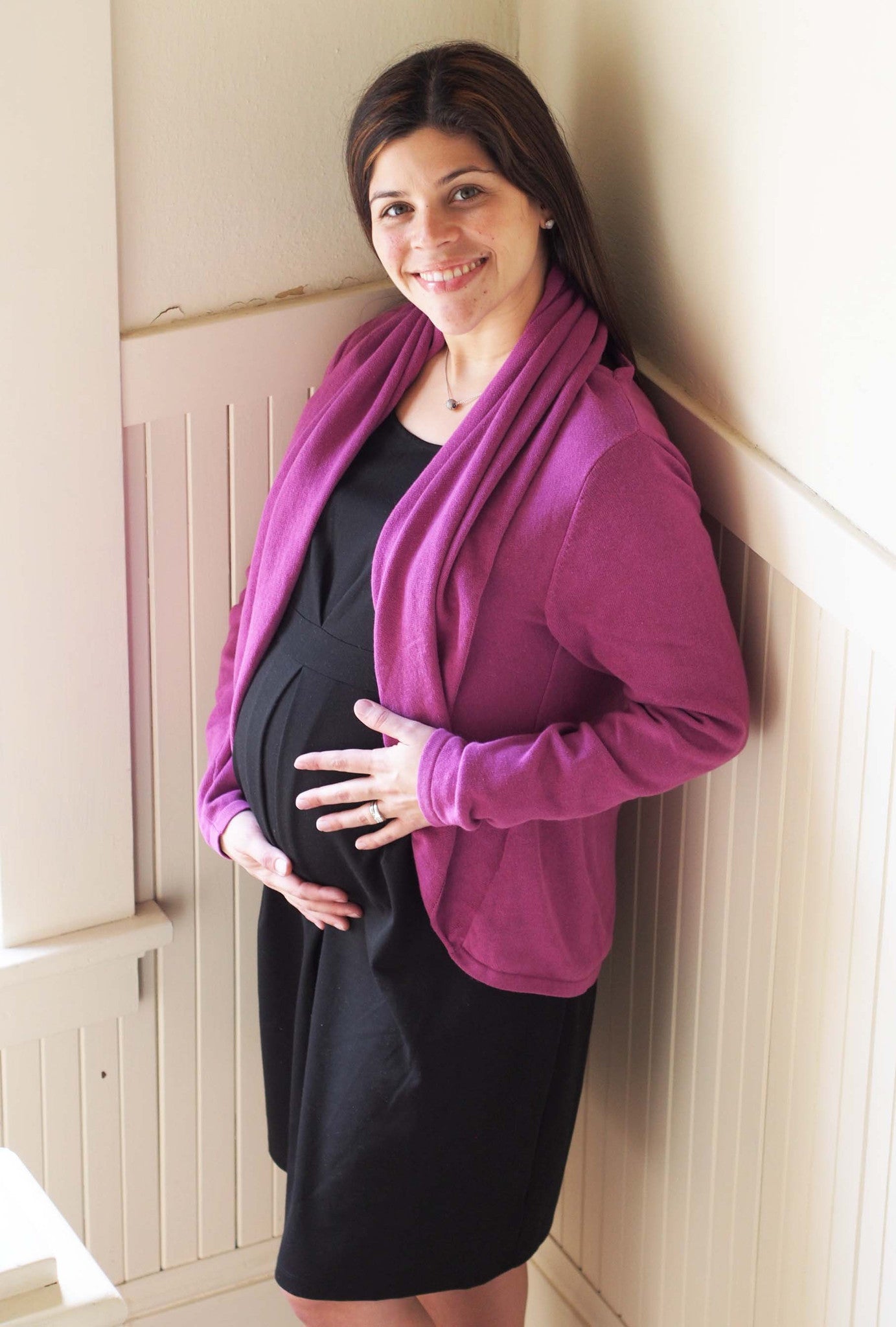 Cardimom is a great maternity sweater because of generous cut