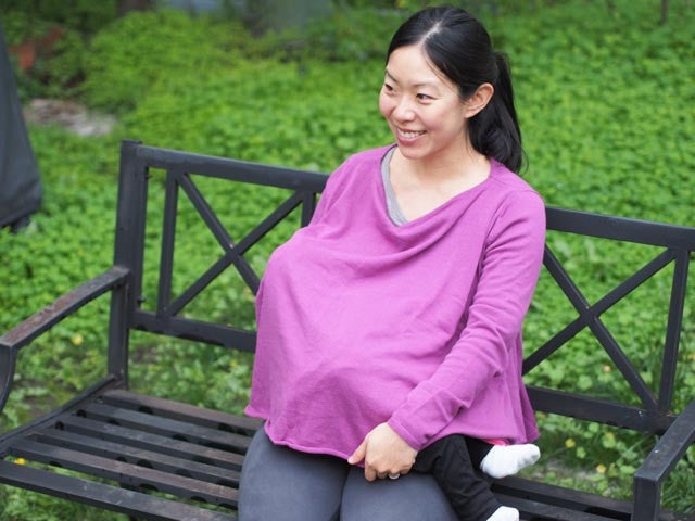 Cardimom magenta cardigan convertible nursing sweater