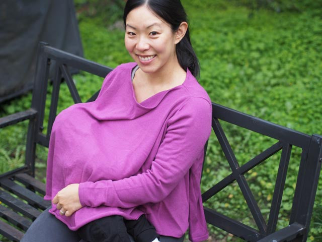 Cardimom magenta cardigan convertible nursing sweater