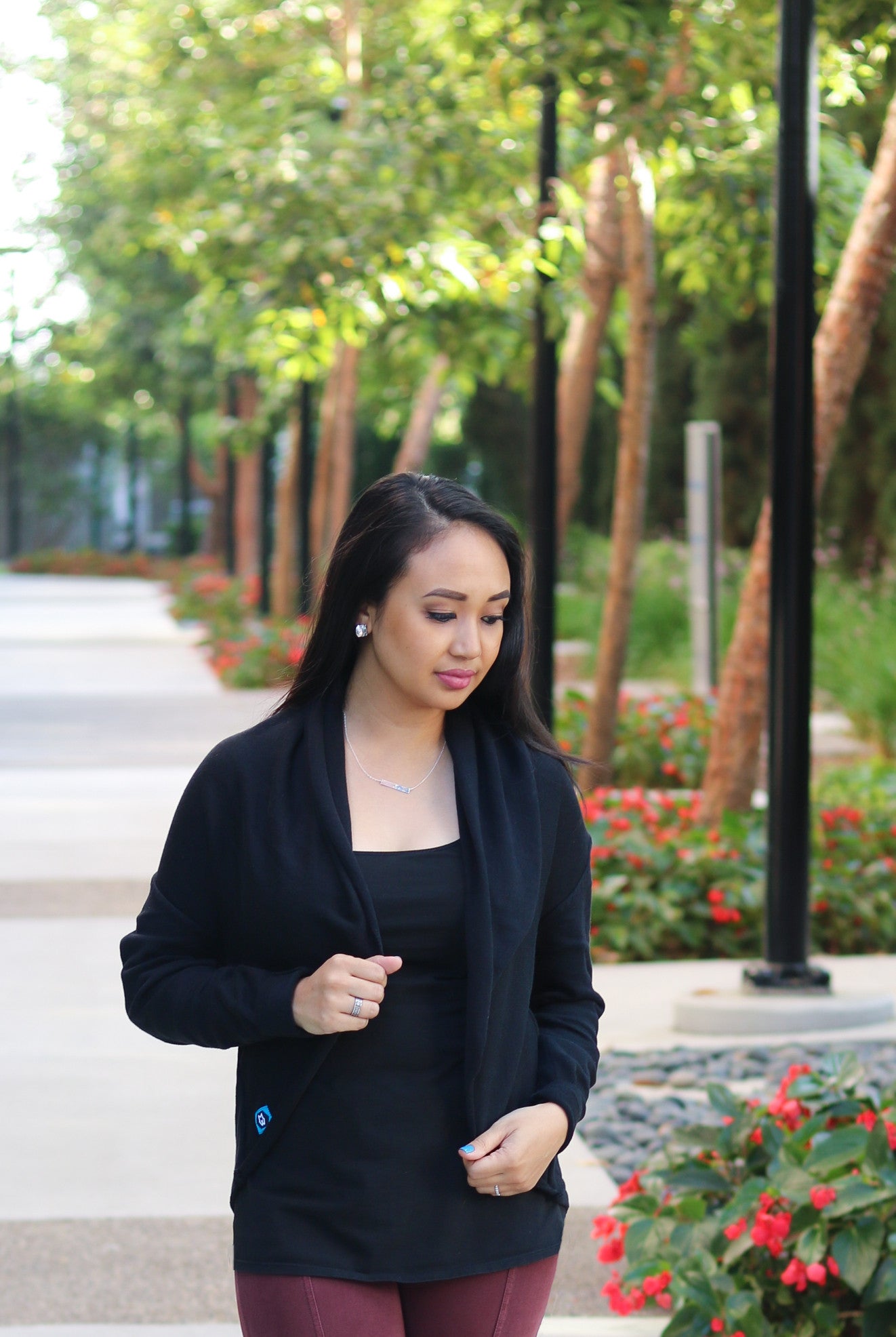 Sporting the Classic Cardimom® as a cardigan