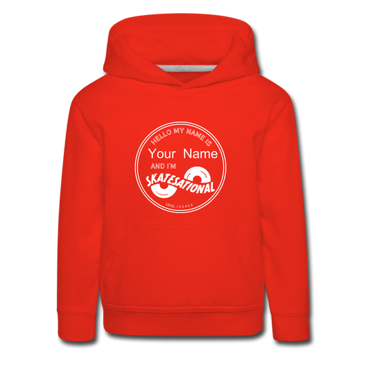 Kids‘ Kangaroo Hoodie - personalized - ships free - red