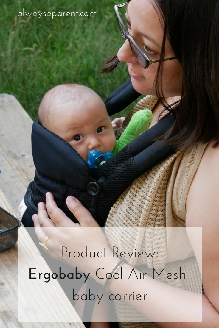 Product Review: Ergobaby Cool Air Mesh Baby Carrier - camping with a newborn - camping trip essentials