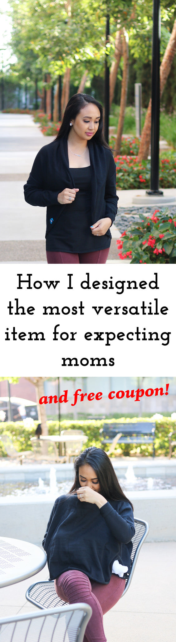 How I designed the most versatile item for expecting moms and free coupon included! (see below)