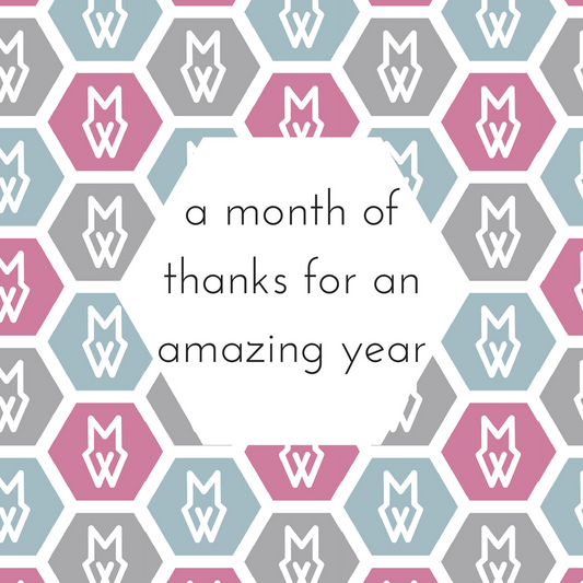 A month of thanks for an amazing year