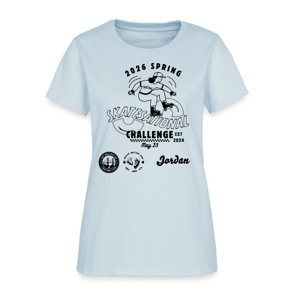 Women's T-Shirt Spring Challenge - light blue