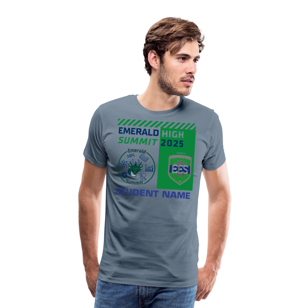 Customizable Summit TShirt - steel blue