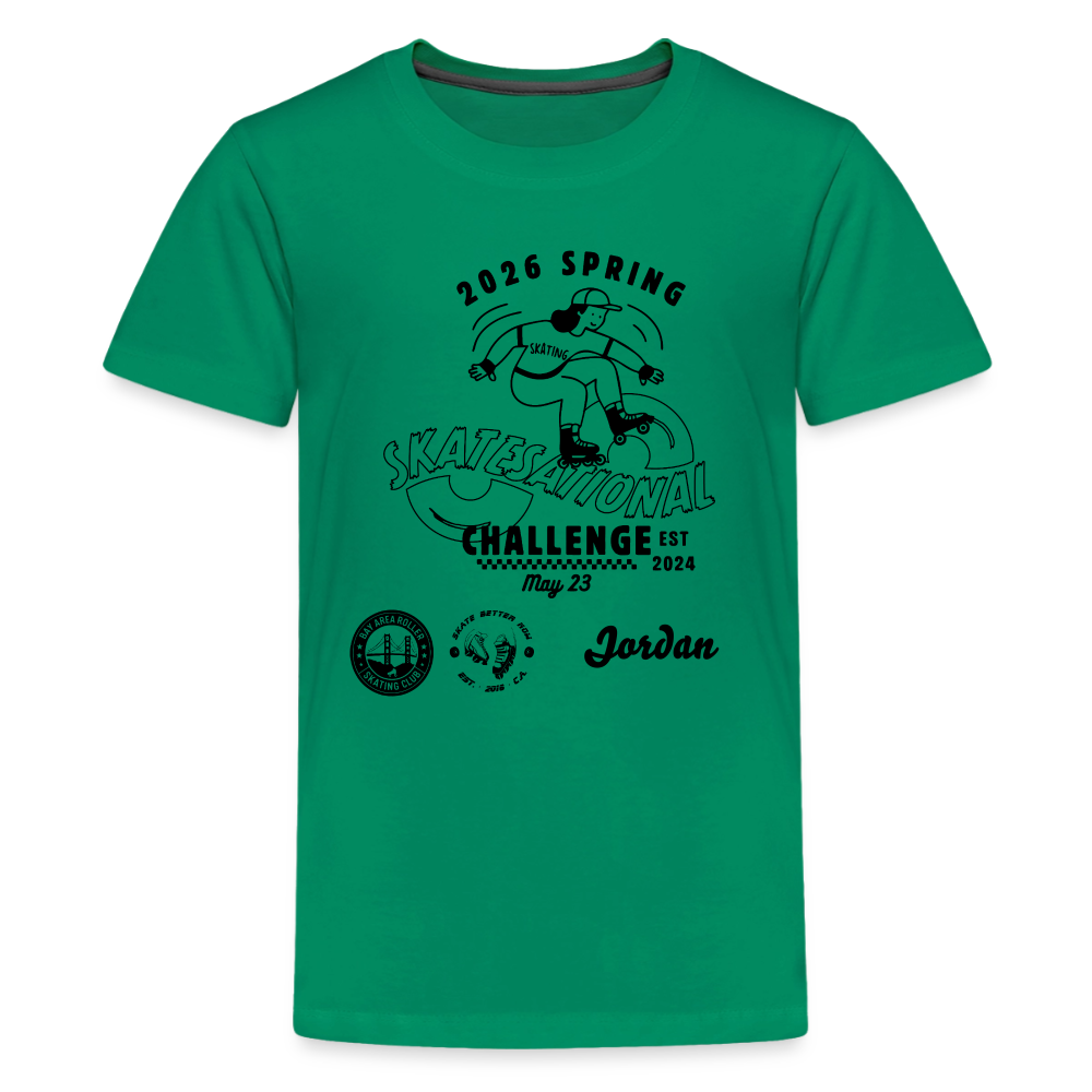 Kids' Premium T-Shirt Spring Challenge - kelly green