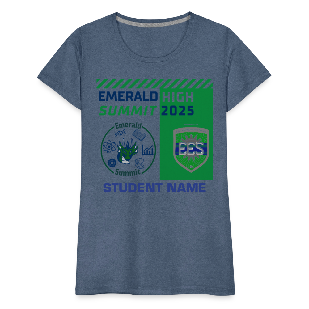 Customizable Ladie's Cut Summit t Shirt - heather blue