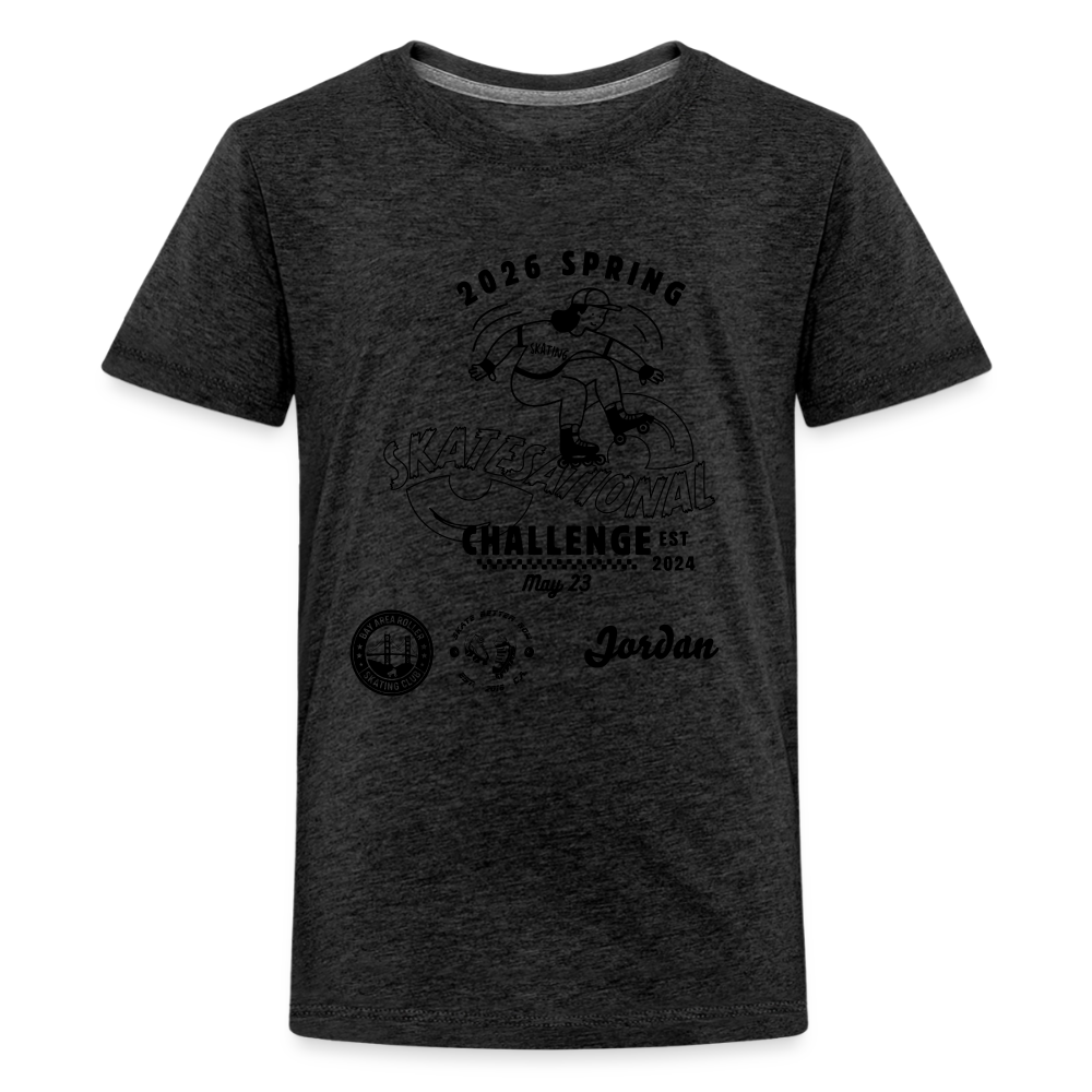 Kids' Premium T-Shirt Spring Challenge - charcoal grey
