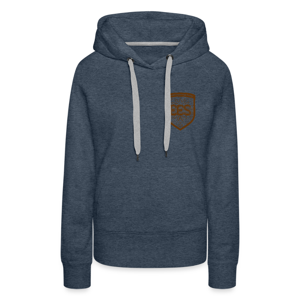 EES Ladies Cut Hoodie Light - heather denim
