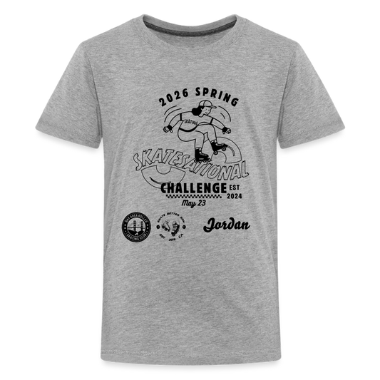 Kids' Premium T-Shirt Spring Challenge - heather gray