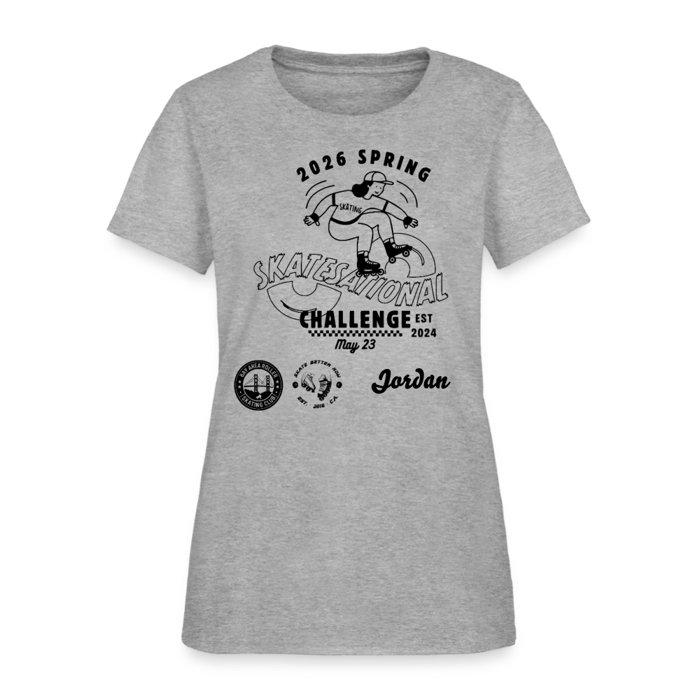 Women's T-Shirt Spring Challenge - heather gray