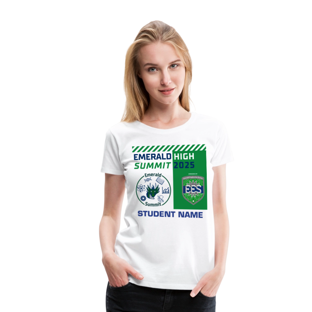 Customizable Ladie's Cut Summit t Shirt - white