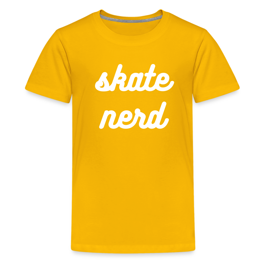 Skate Nerd T-Shirt - sun yellow