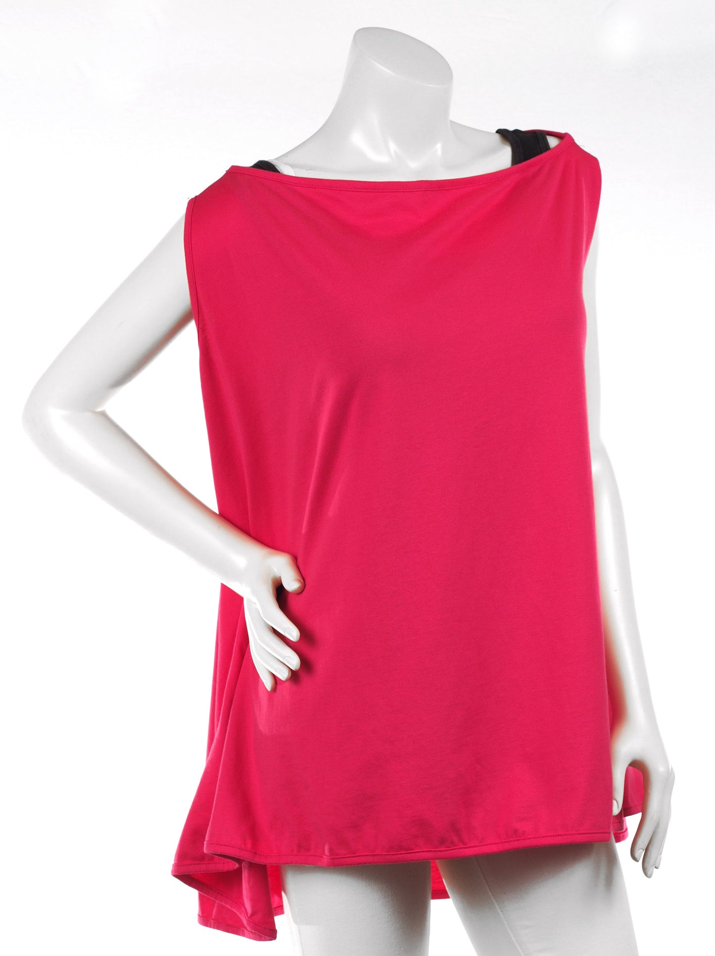 Jersey Tank Cardimom® in Happy Pink, poncho mode